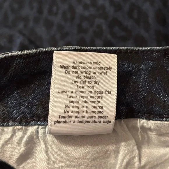 Judy Blue Denim Leopard Print Raw Hem Skinny Jeans Size 16W - Picture 8 of 9